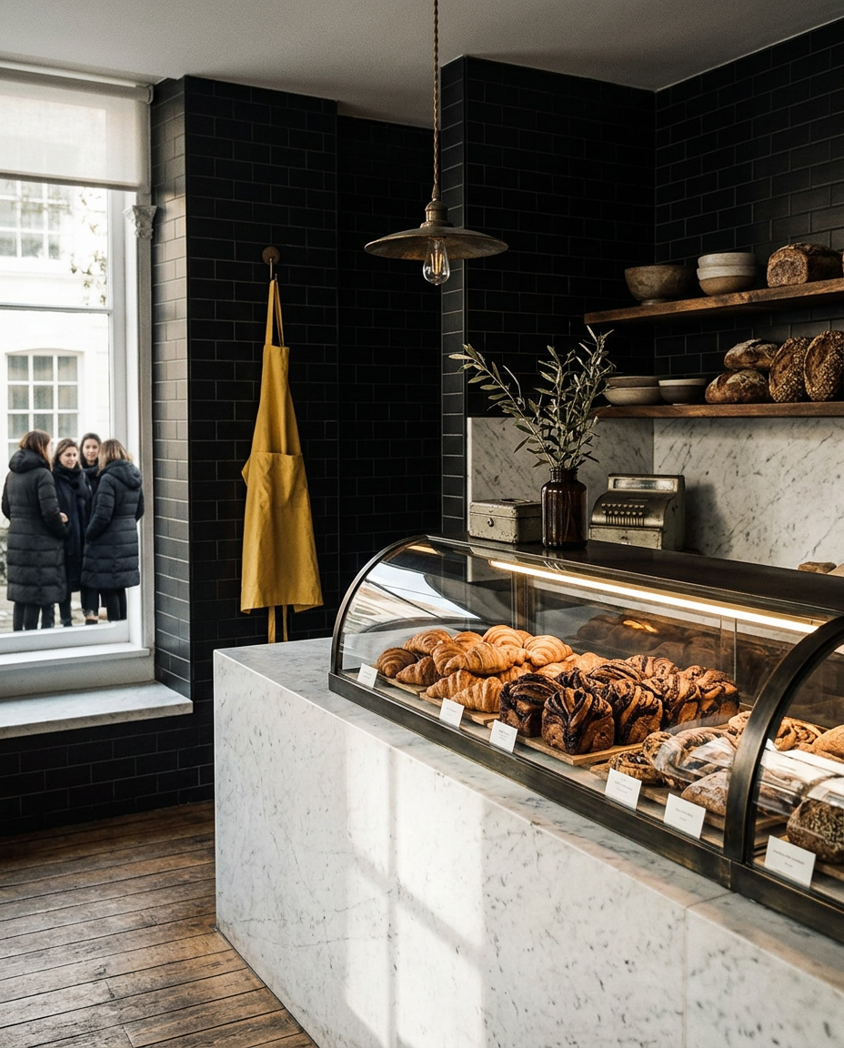 A Charleston Bakery in Butter, Bone, and Blackened Brass