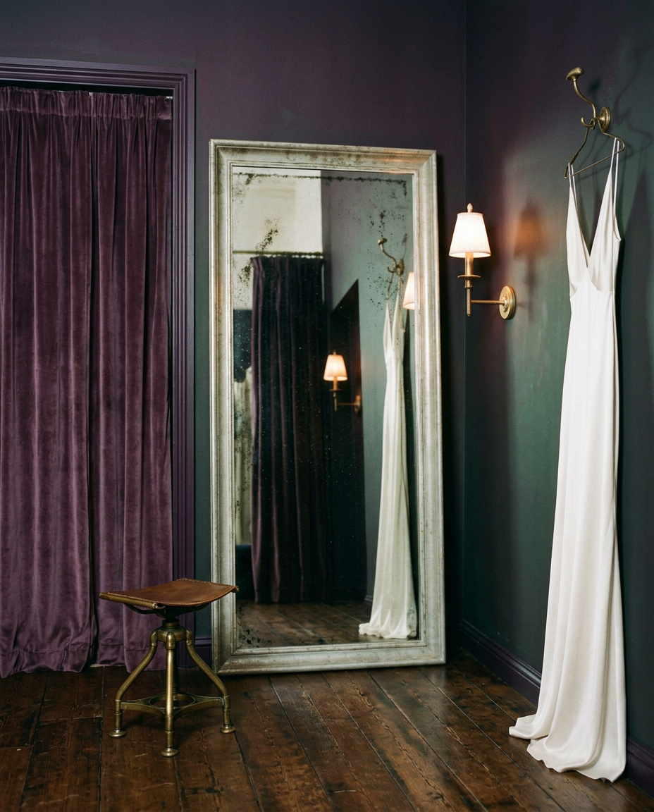 A Savannah Bridal Boutique in Bruise Purple
