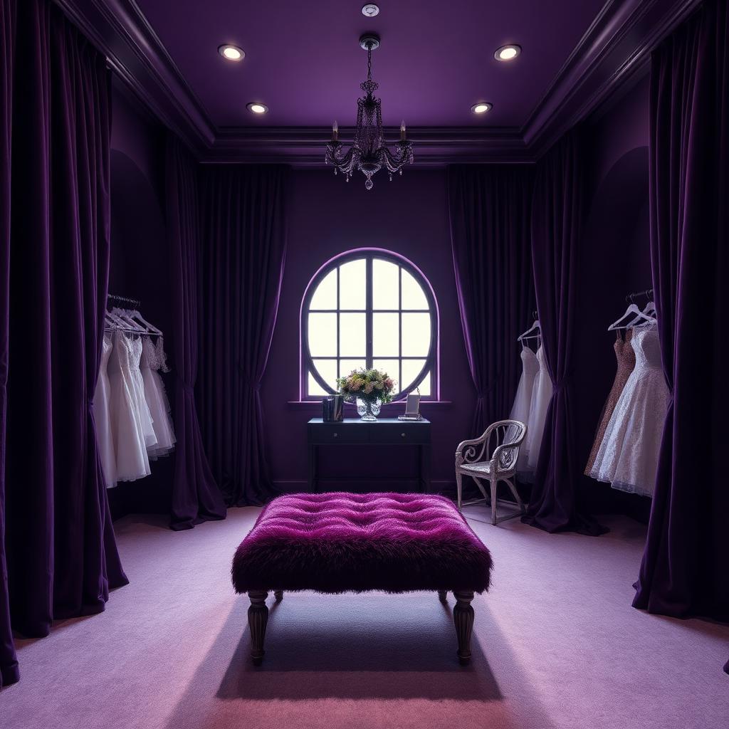 A Bridal Boutique in Savannah, Georgia, Painted the Color of a Bruise